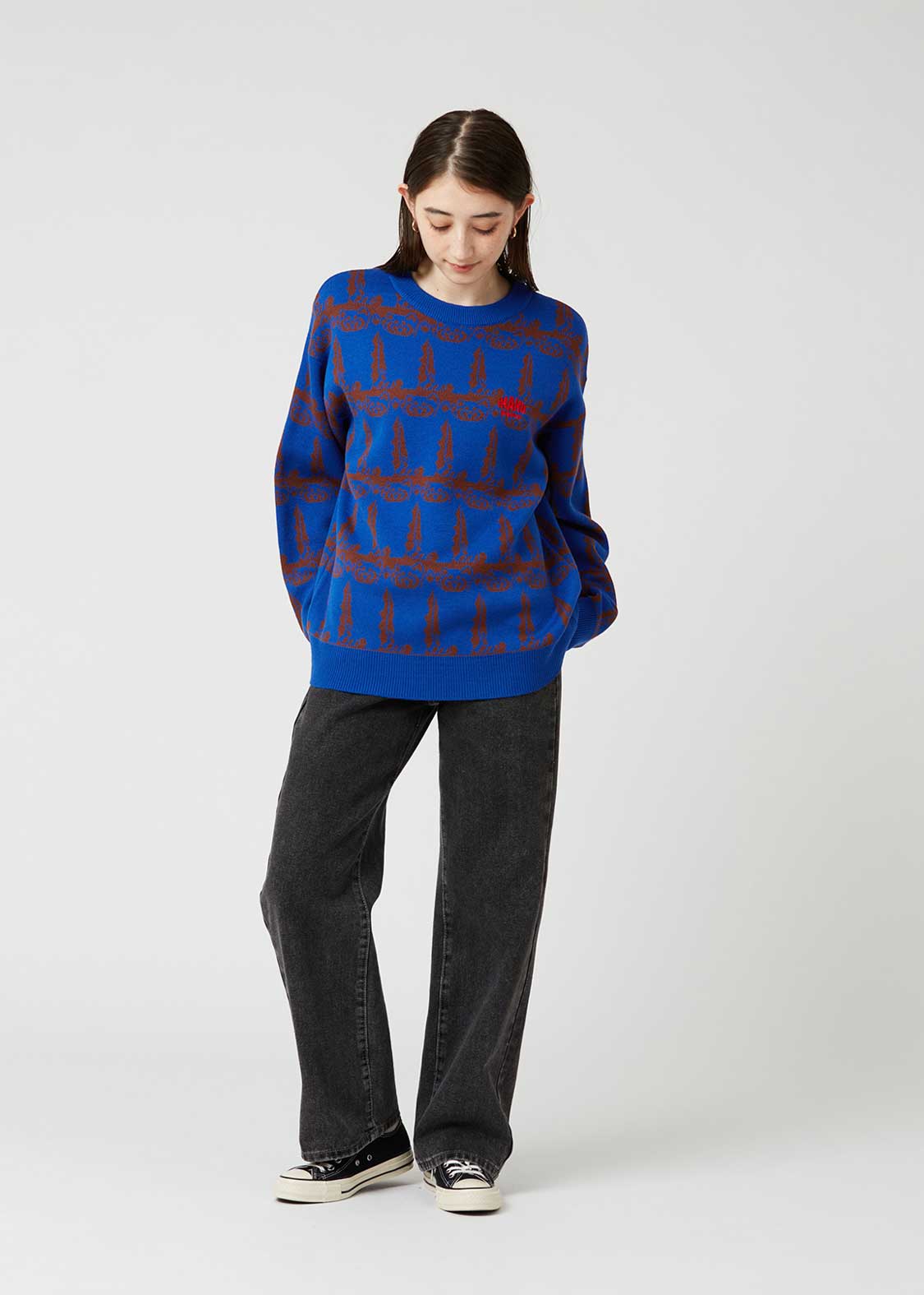 イカクダンス｜ウォッシャブルジャカードニット｜ユニセックス