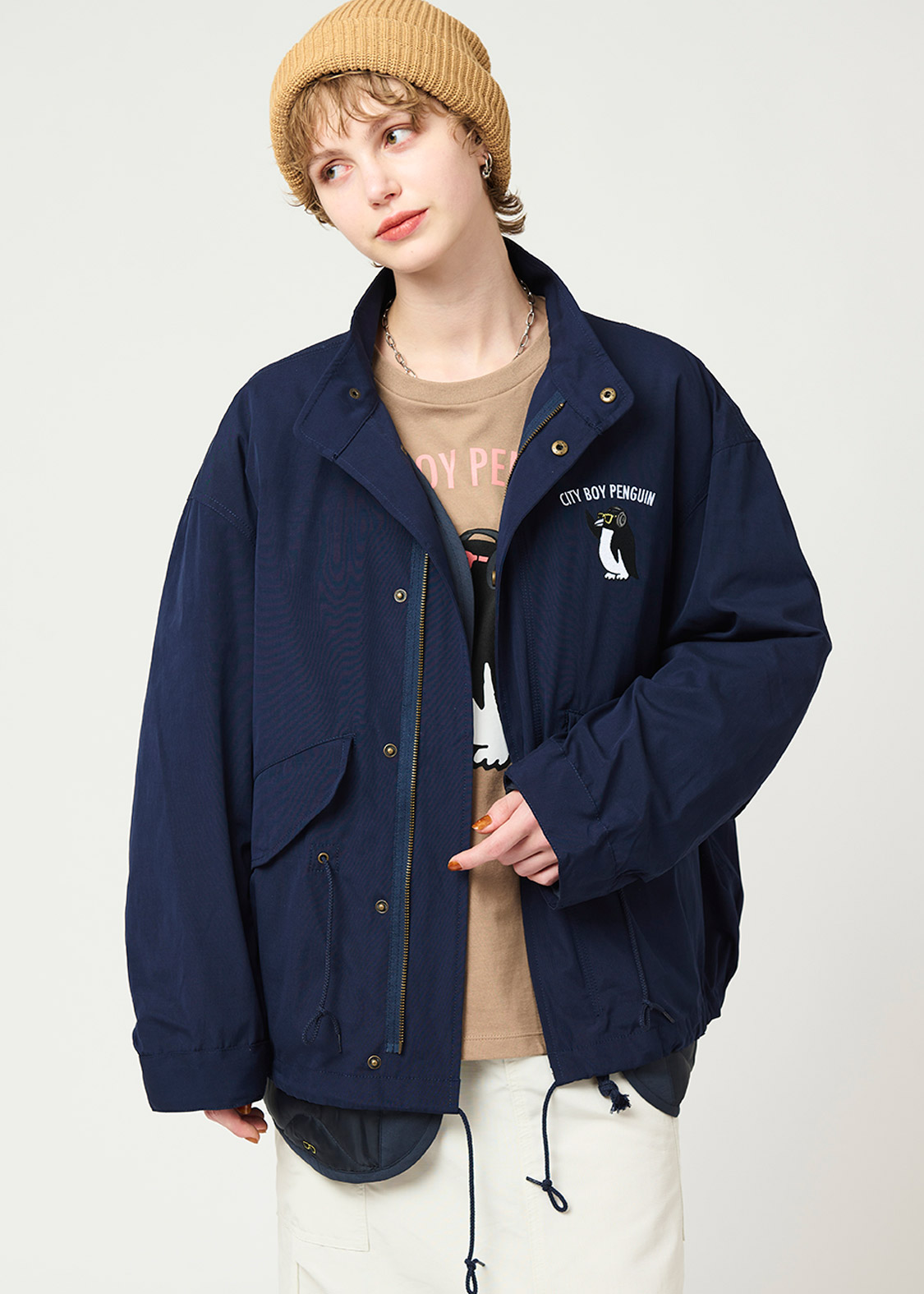 シティボーイペンギン ミュージック｜ショートモッズコート｜ユニ
