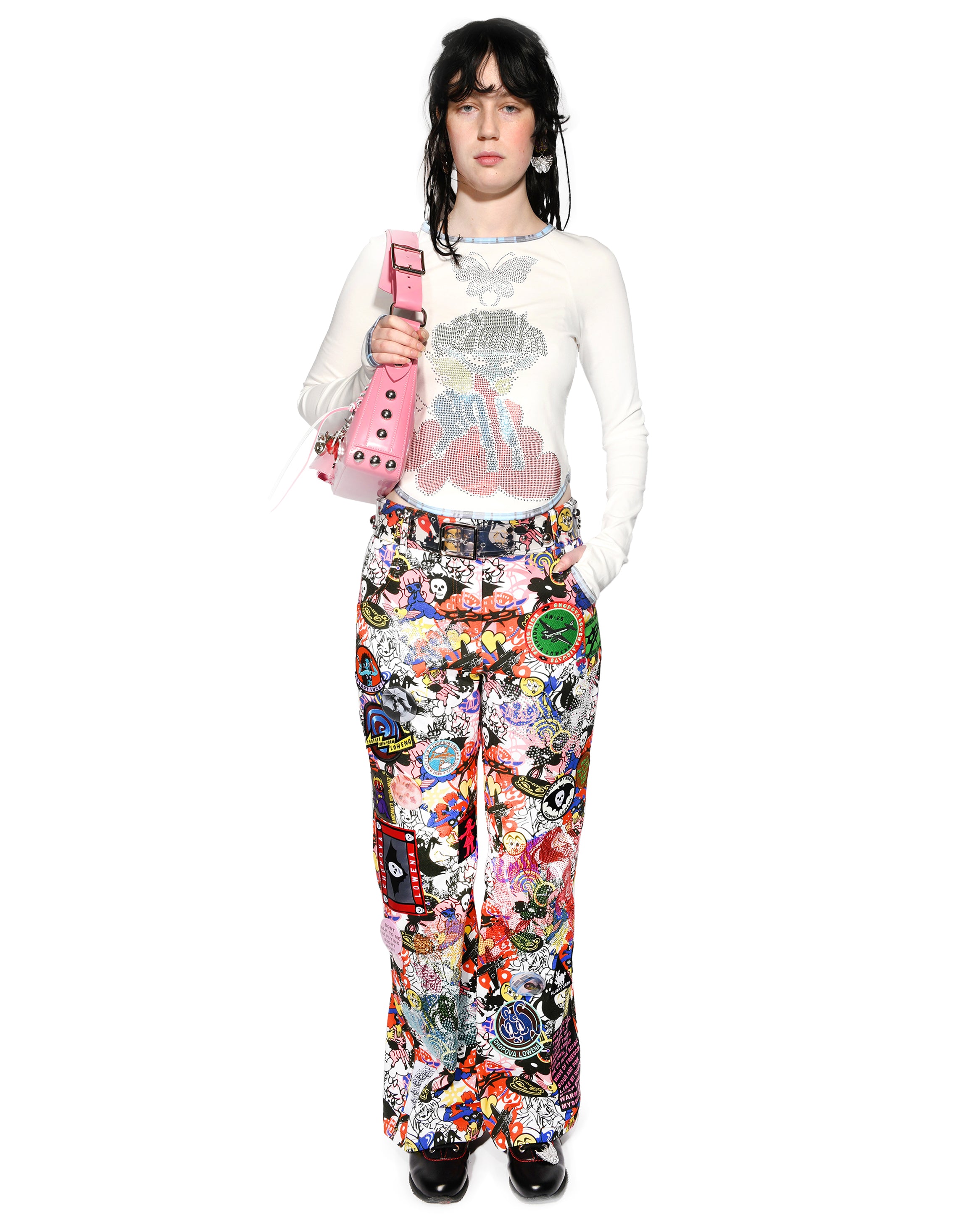 Crystal Cloud Fitted Jersey Top – Chopova Lowena