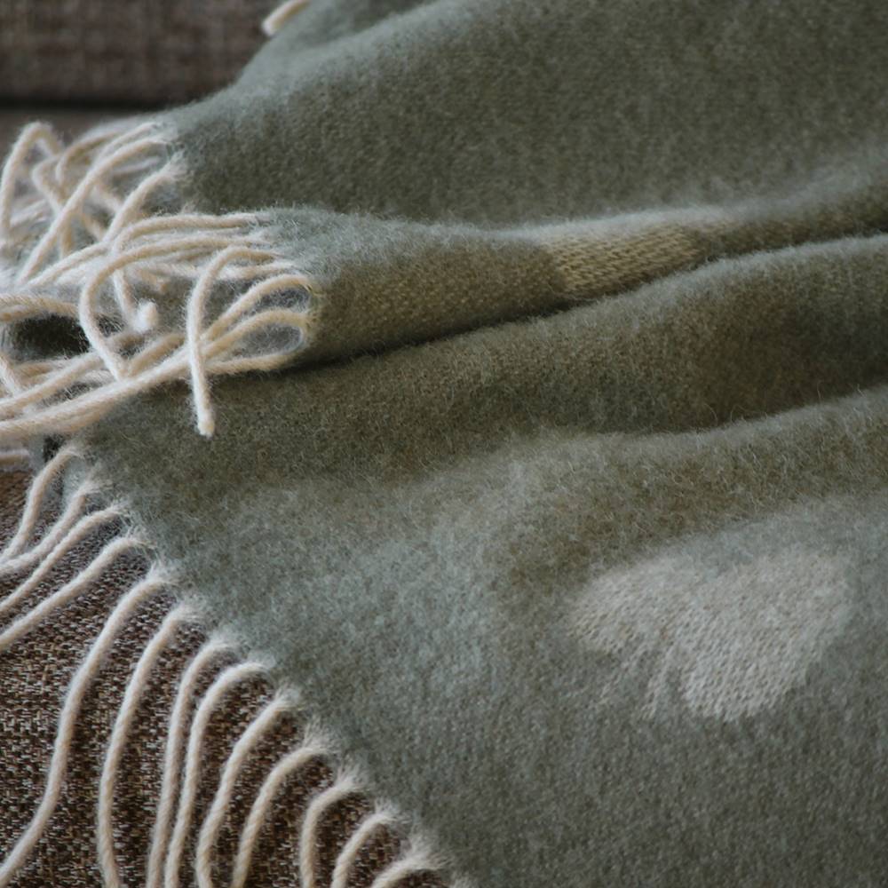 KLIPPAN × mina perhonen｜ウールスローブランケット CHOUCHO COMFOTA