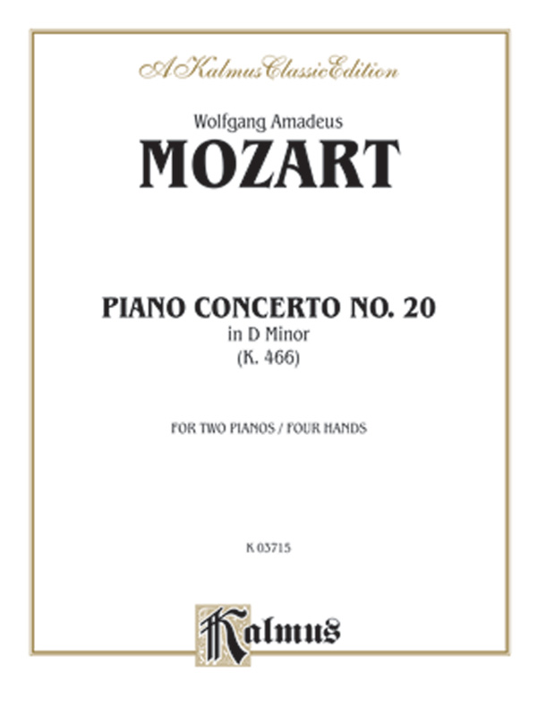 Mozart: Piano Concerto No. 20 in D Minor, K. 466: Piano Duo (2