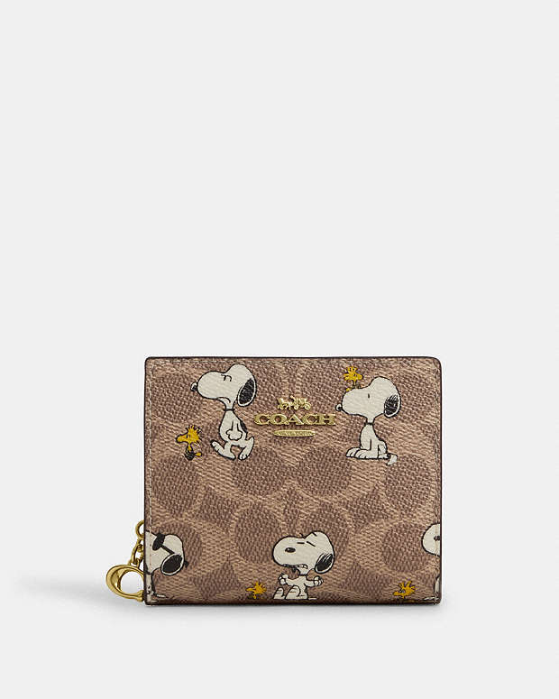 公式】コーチアウトレット | 【COACH X PEANUTS】スナップ ウォレット