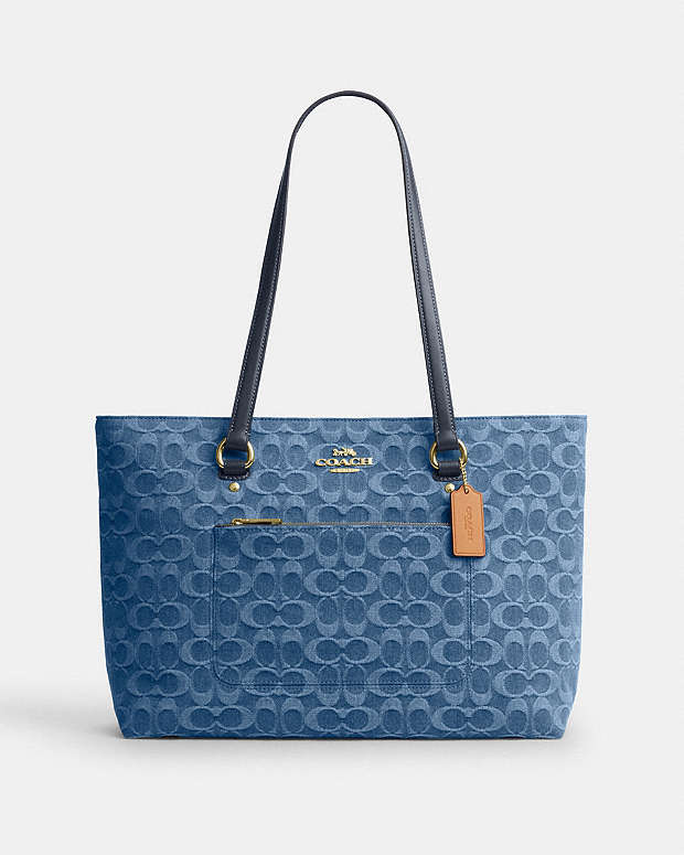 COACH® CH | Station Tote Bag In Signature Denim