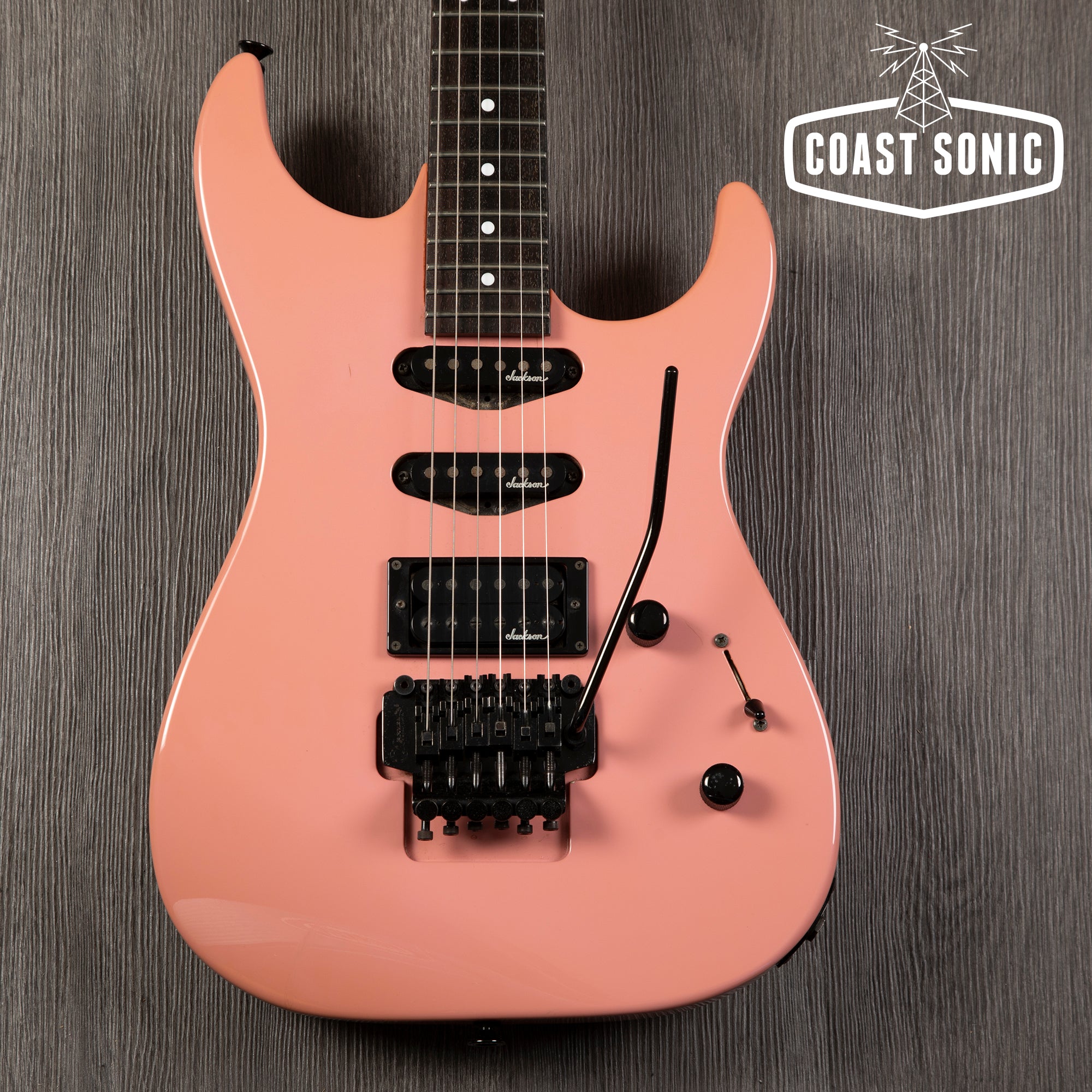 1990 Charvel by Jackson DK-065-SSH Model 3 Superstrat Shell Pink made