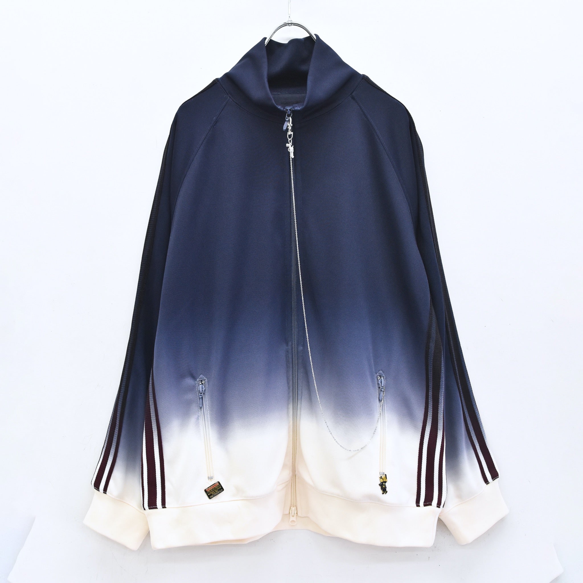BODYSONG. / GRADIENT DYED TRACK JACKET 03 - WHITE – COFFIN