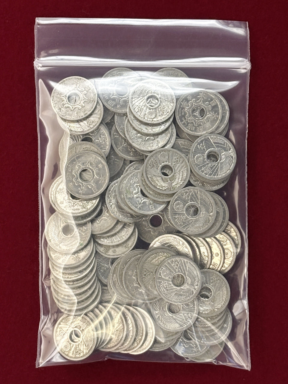 日本】5銭 ニッケル貨 100枚セット 昭和9-12(1934-1937)［C-0000630