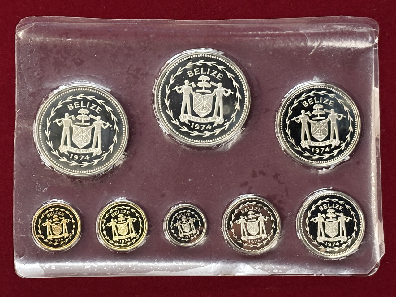 ベリーズ】プルーフセット 8枚組 1974［C-0000305］ – ワールド