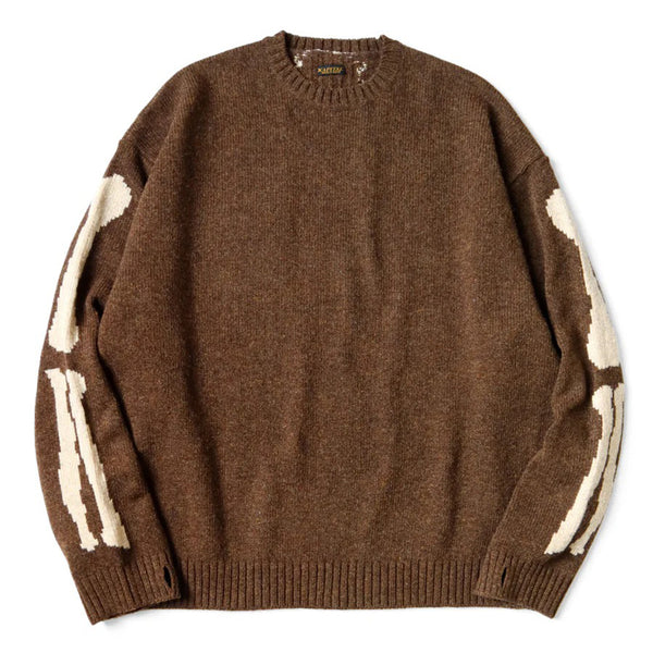 KAPITAL 5G Wool BONE Crew Sweater [ EK-1537KNA ] – cotwohk