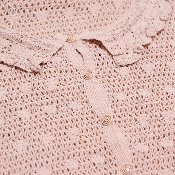 ピンクレース編みカーディガン - ピンクハウス通販｜リサイクル