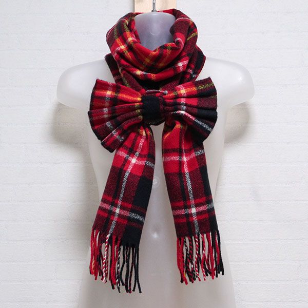 赤系チェックマフラーリボン付き - ピンクハウス通販｜リサイクル