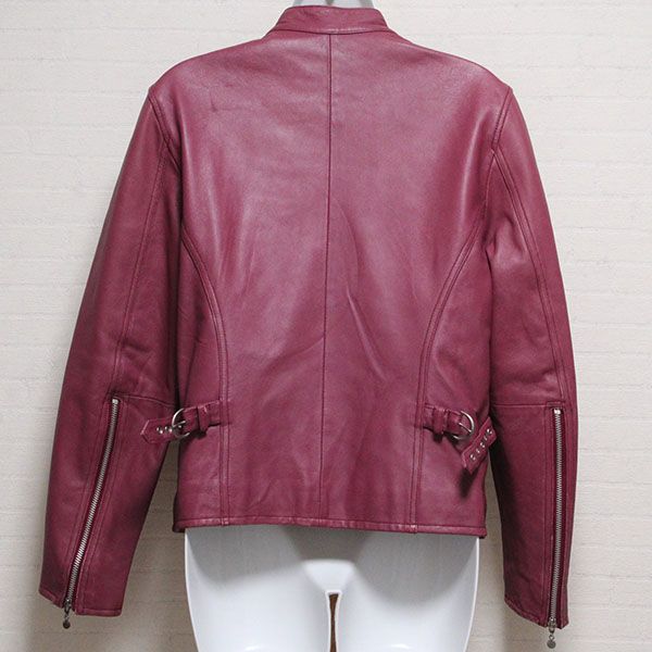 ピンクハウス イチゴボタン革ジャン color leather jacket special