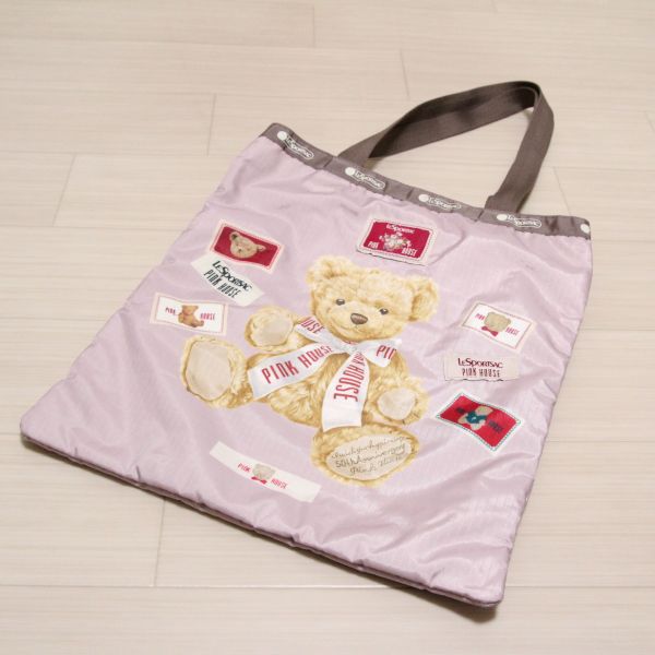 ピンクLESPORTSACコラボピンクハウスベアトートバッグ - ピンクハウス