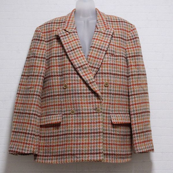 オレンジ系千鳥格子ツイードジャケット - ピンクハウス通販