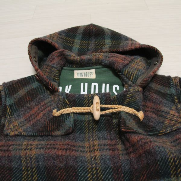 グリーン系チェックダッフルコート - ピンクハウス通販｜リサイクル