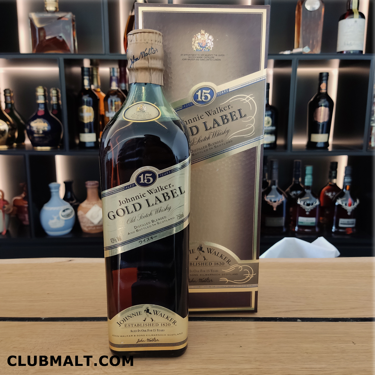 Johnnie Walker Gold Label 15Y 75CL Old Edition - CLUB MALT