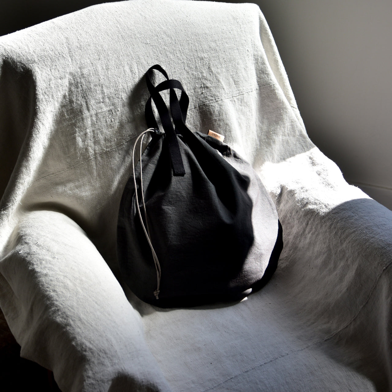 ZAZA CLOTH】KINCHAKU TOTE M / 巾着トート M