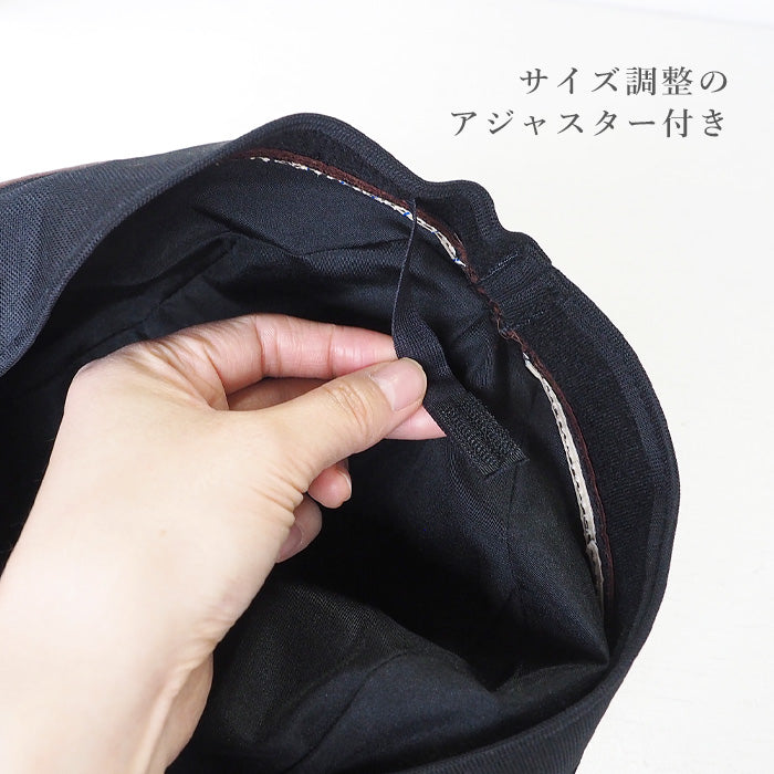 3色】 革工房PARLEY（パーリィー） ハンチングハット ディアスキン 鹿