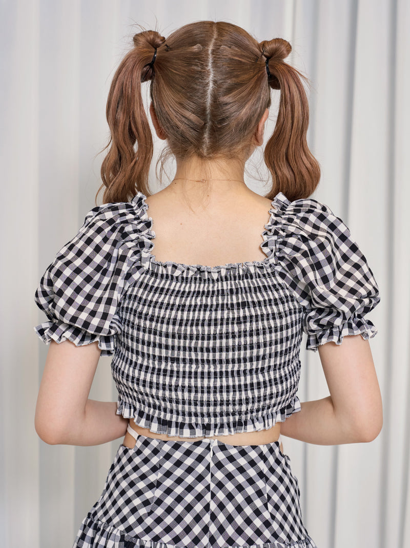 ギンガムチェックリボンセットアップ CPA33002 – CRAMMY