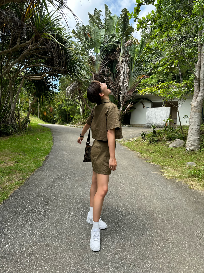 カーキセットアップシャツ DPB47128 – CRAMMY