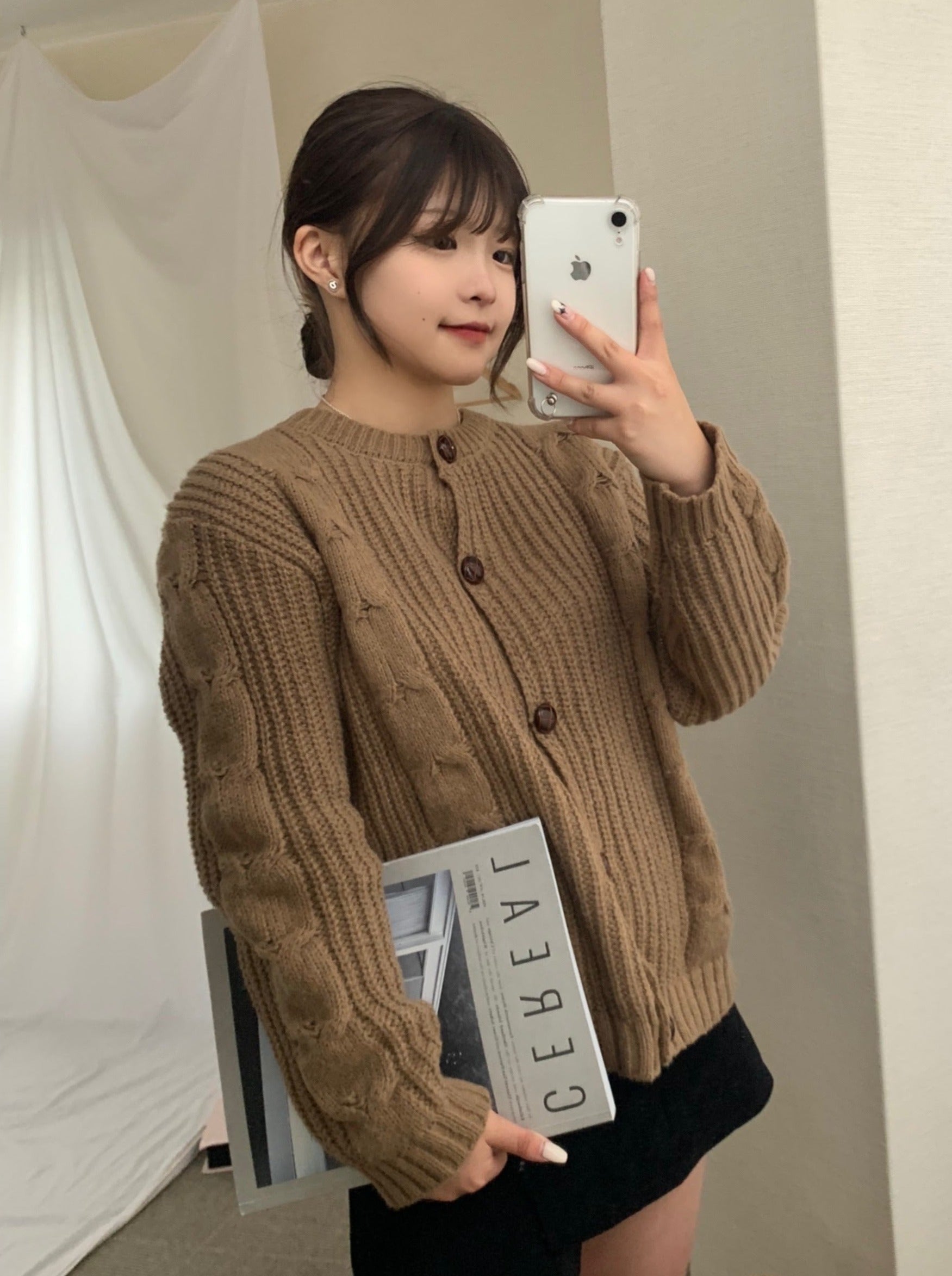 ブラウンニットカーディガン CPA30016 – CRAMMY