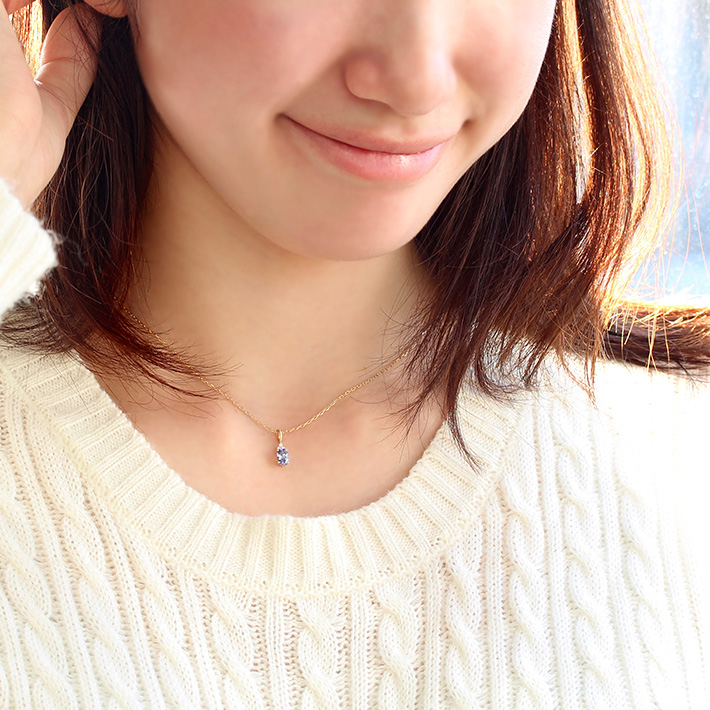 ビズー公式】タンザナイト ダイヤモンド K18(18金) ペンダントトップ