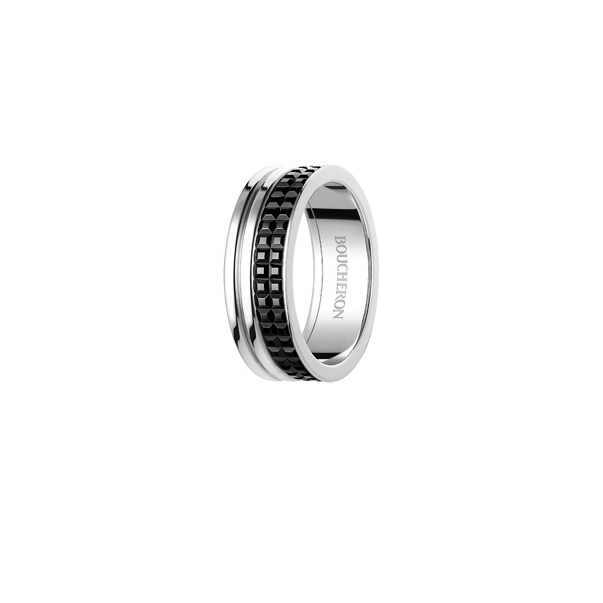 Quatre Black Edition | Large Wedding Band | Boucheron US
