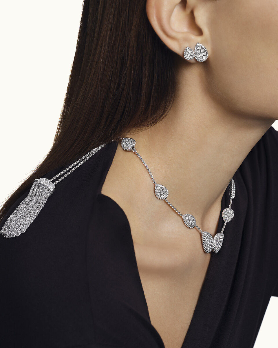 セルパンボエム スタッズイヤリング スモール ホワイトゴールド