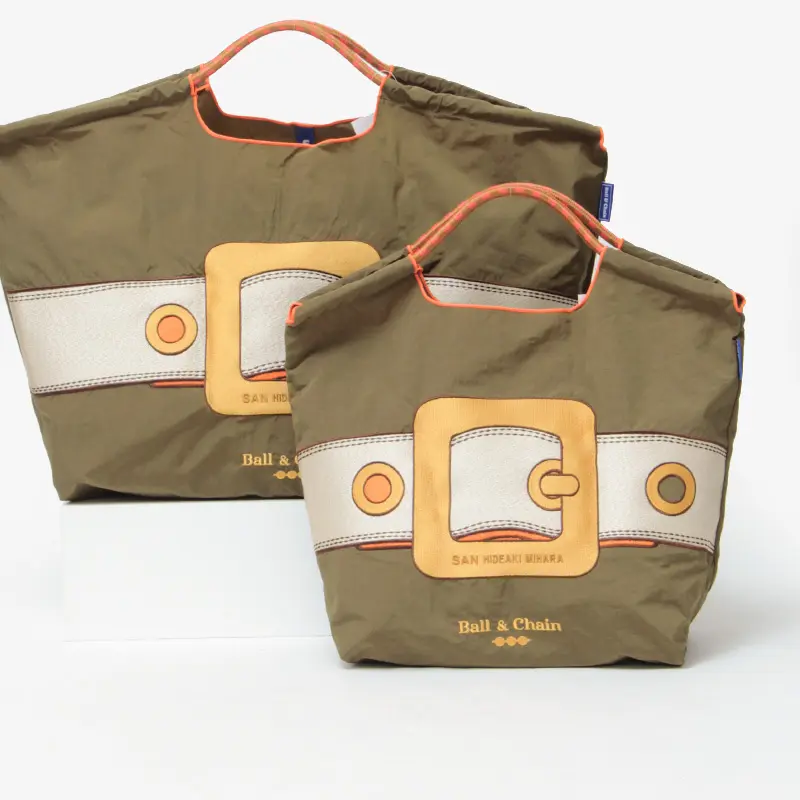 ボールアンドチェーン オリジナルのエコバッグ バックル フォググレー