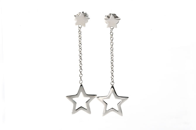 送料無料】 TIFFANY & Co. スターリンクドロップ ピアス