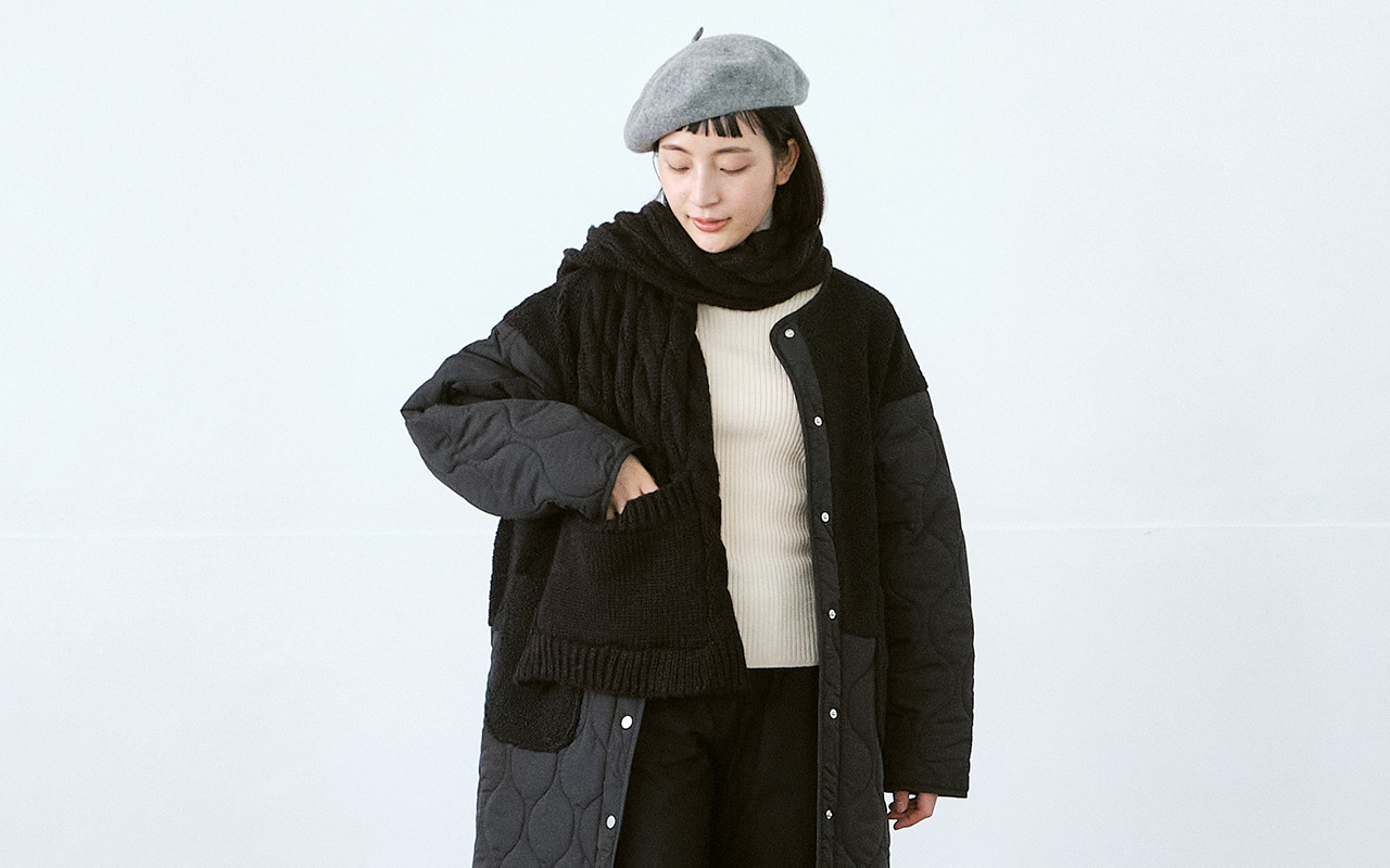 ファーポケット付ニットストール AC/E | ストール | 【公式】D*g*y