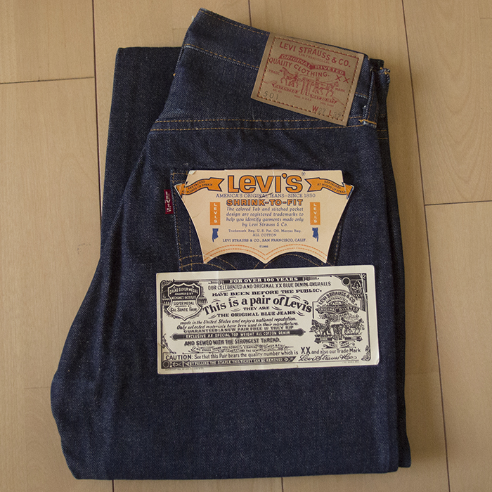 b*e様 levi‘s 501 XX 50’s vintage Vintage Levis 501 XX 1950's big E Button Fly Redline Selvedge Back