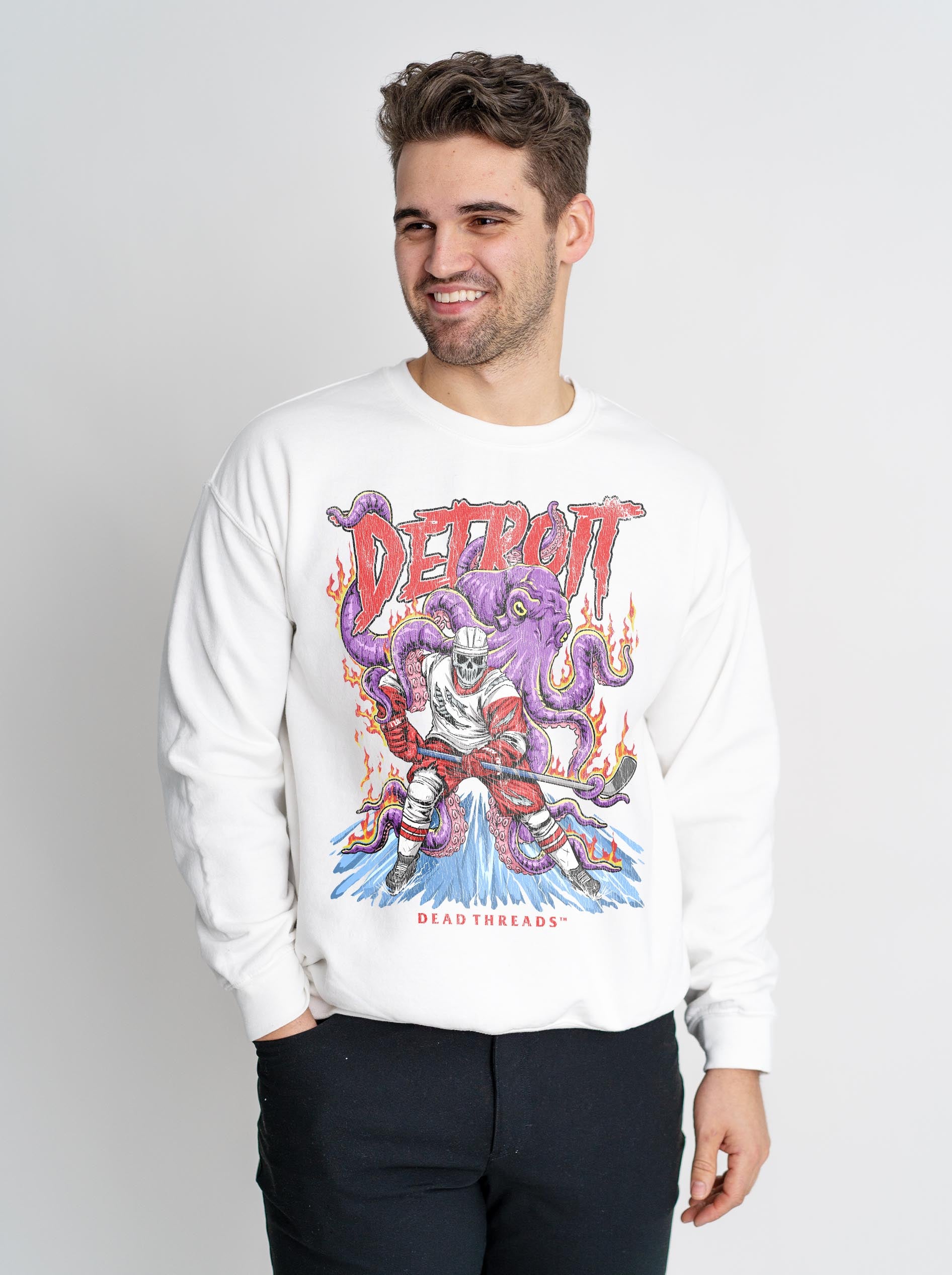 DETROIT HOCKEY CREWNECK SWEATSHIRT – Dead Threads Apparel