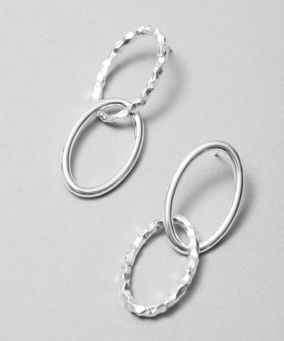 All Blues/オール ブルース Ellipse Double earrings(SV) | ピアス