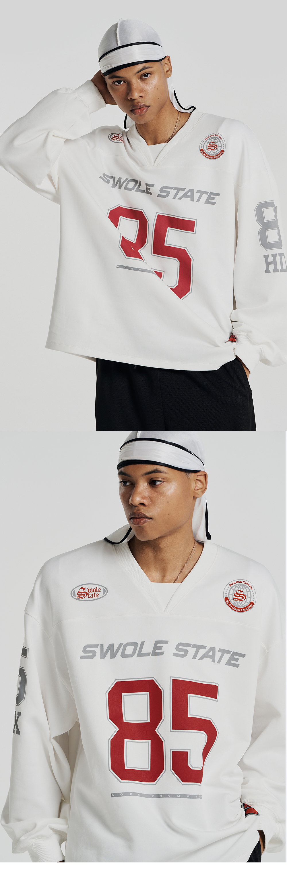 MUSINSA | HDEX Giant Fit Rugby Jersey Long Sleeve