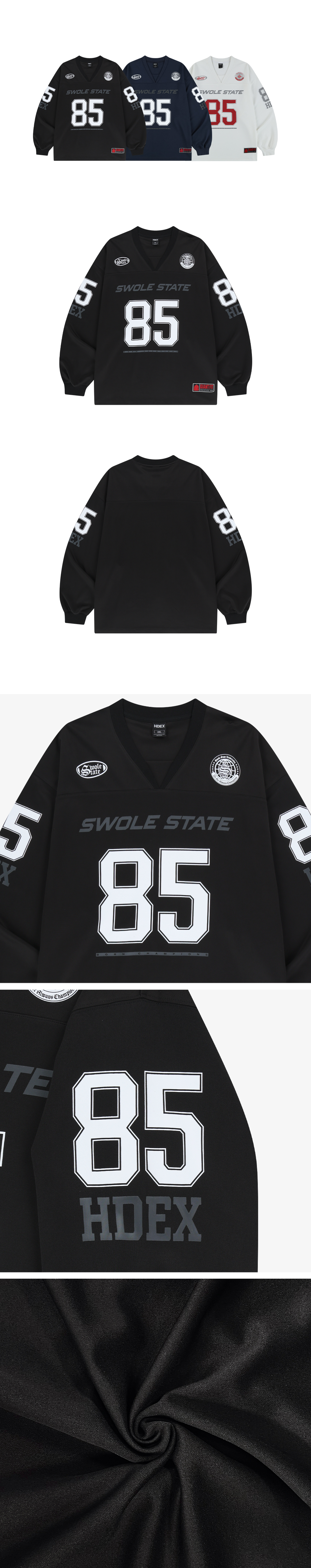 MUSINSA | HDEX Giant Fit Rugby Jersey Long Sleeve