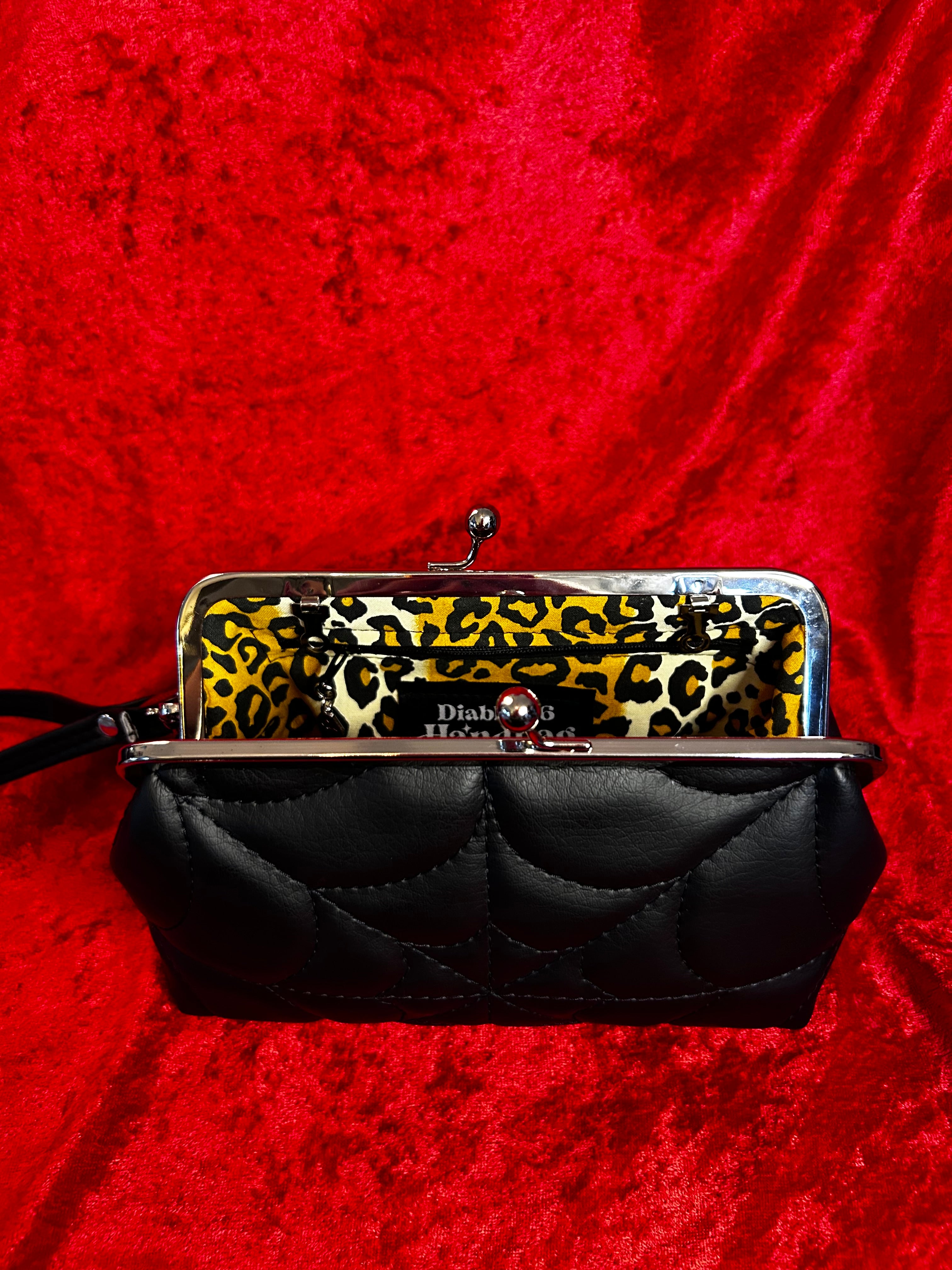 Black Spiderweb Mini Kisslock Bag – Diabla 66 Handbag Society