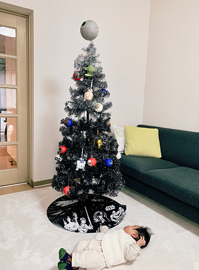 Francfrancのスター・ウォーズ限定デザインのクリスマスツリーが我が家
