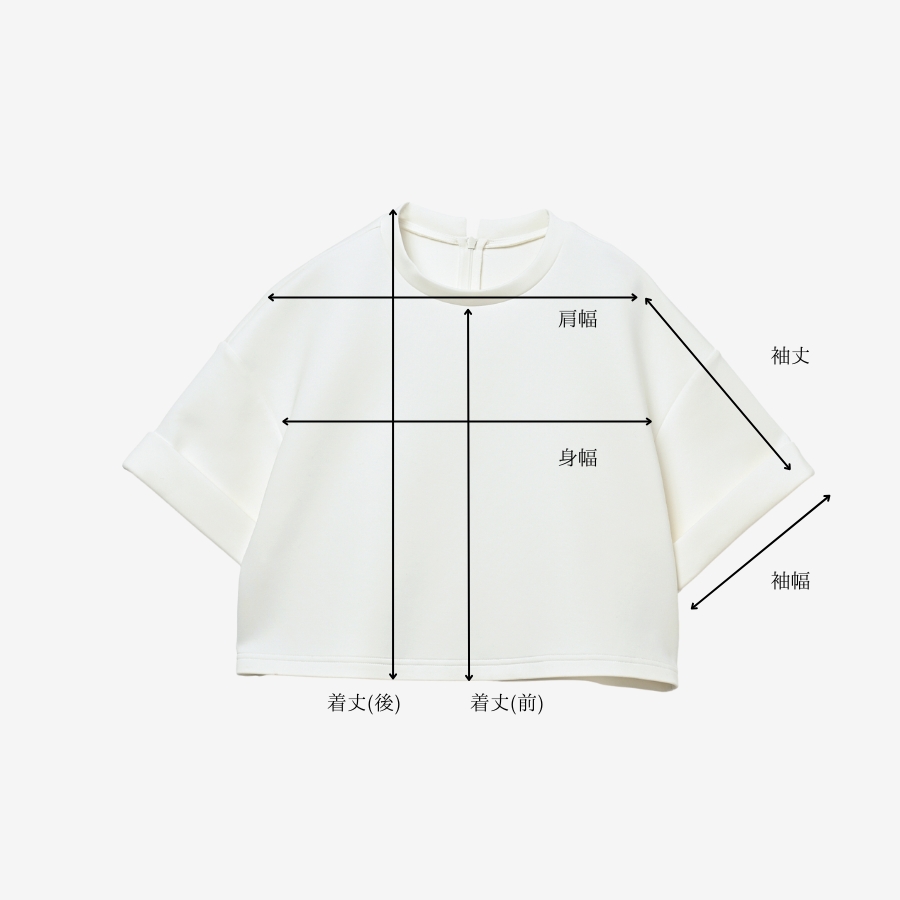 ショート丈Tシャツ/white | maison de Dolce.