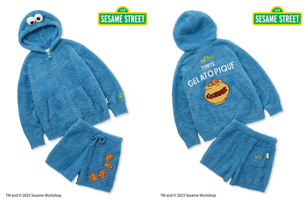 エルモやクッキーモンスターのルームウェア！gelato pique(ジェラート