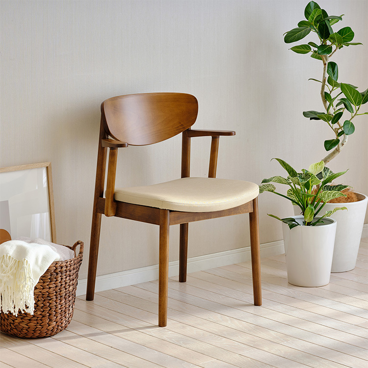 ショートアームチェア CW5611 シャンパンゴールド ローストビーチ 通販