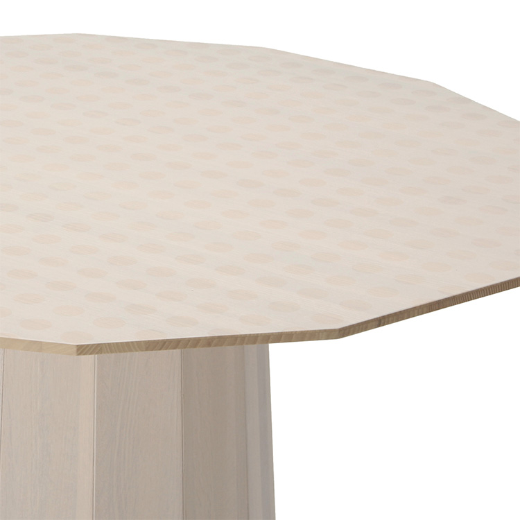 Colour Wood Dining【95】D342F8 Gray Grid (Tabletop) / Grain Beige