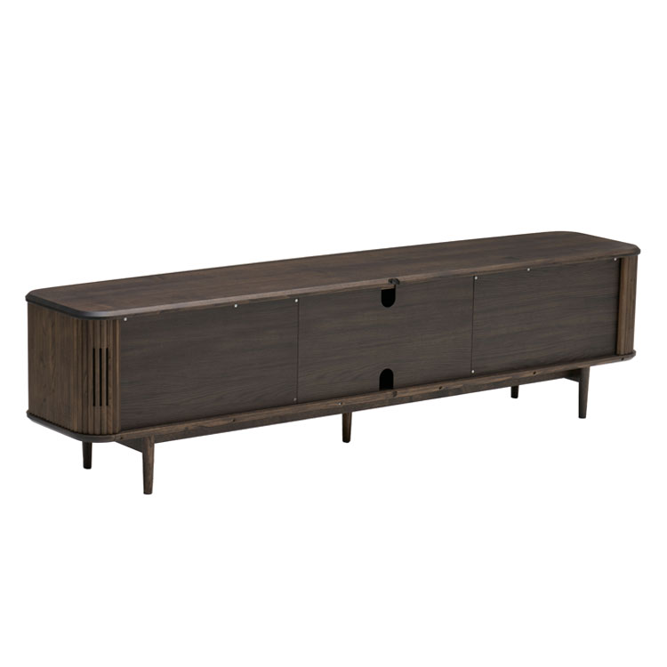 ロールドアテレビボード 幅180cm QW6407 タニックウォールナット 通販