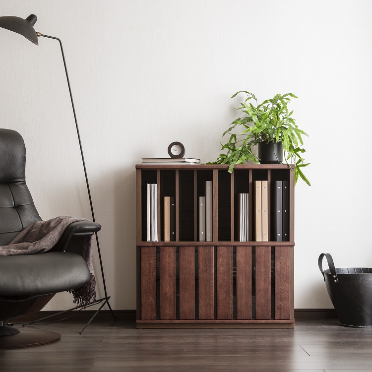 キャビネット 幅83cm QW9392 モカブラウン 通販 | 【公式】カリモク