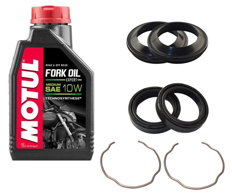 Kawasaki ZX-6R 600 R Ninja 2009 Fork Oil Dust Seal Circlip Motul