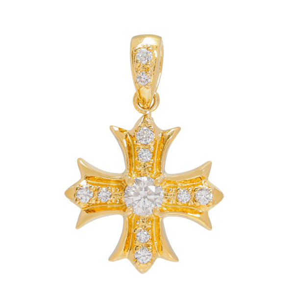 新品] ユキザキ レガリア イエローゴールド ダイヤモンド ペンダント