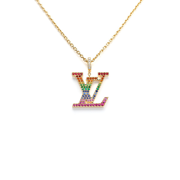 中古] ルイ・ヴィトン パンダンティフ LV XL レインボー(イエロー