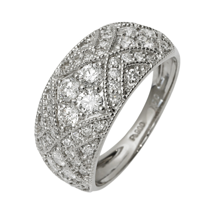 プラチナ900 ダイヤモンド リング J186663 | ユキザキセレクトジュエリー