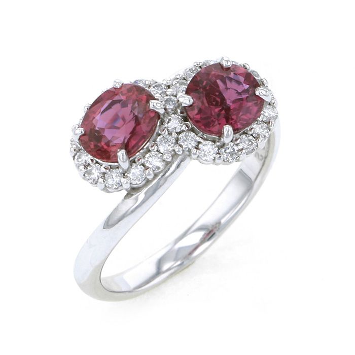 プラチナ900 ルビー ダイヤモンド リング J220578 | ユキザキセレクト