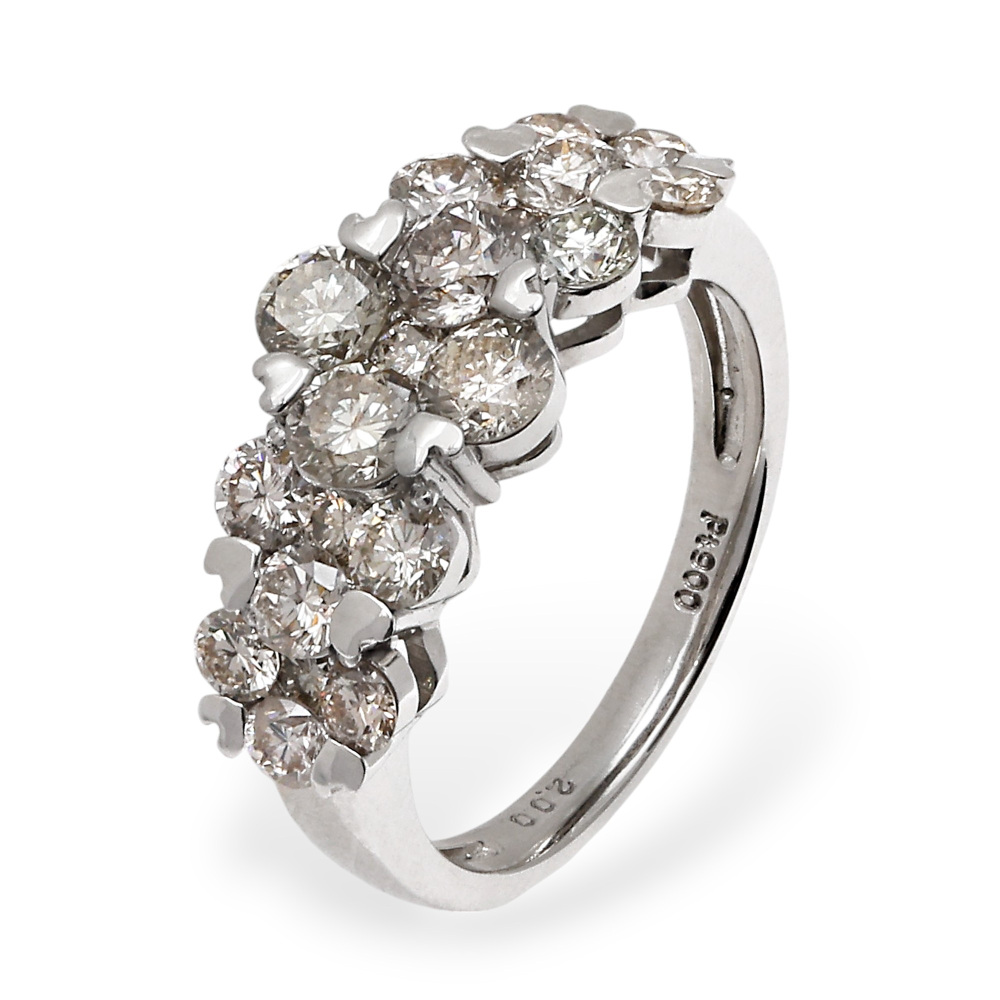 プラチナ900 ダイヤモンド リング J369340 | ユキザキセレクトジュエリー