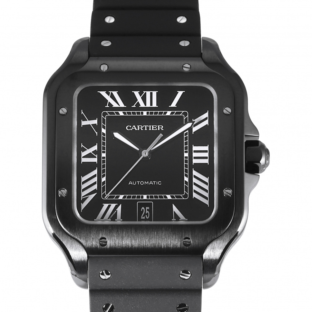 新品] カルティエ サントス WSSA0039ブラック ステンレス（DLC加工